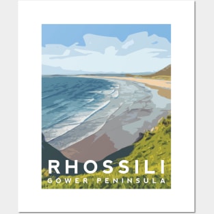 Rhossili Beach - Gower Peninsula Posters and Art